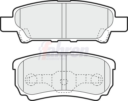 Fahren FBP3599 Brake Pad Set, disc brake - 1