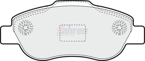 Fahren FBP3610 Brake Pad Set, disc brake - 1