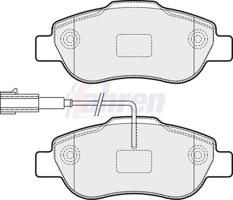 Fahren FBP3611 Brake Pad Set, disc brake - 1