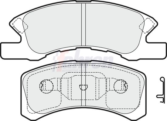 Fahren FBP3614 Brake Pad Set, disc brake - 1