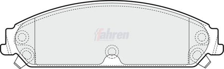 Fahren FBP3617 Brake Pad Set, disc brake - 1
