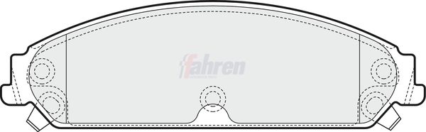 Fahren FBP3617 Brake Pad Set, disc brake - 1