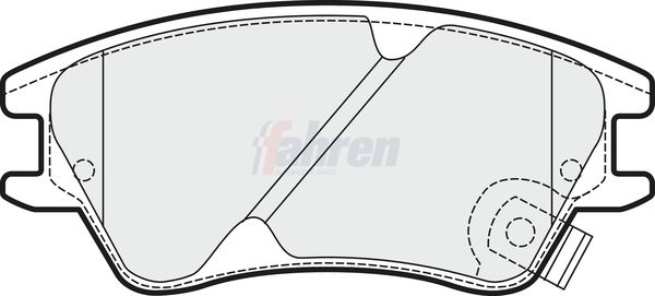 Fahren FBP3621 Brake Pad Set, disc brake - 1