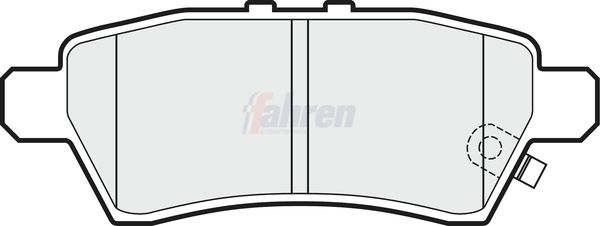 Fahren FBP3634 Brake Pad Set, disc brake - 1