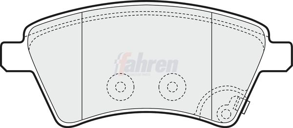 Fahren FBP3640 Brake Pad Set, disc brake - 1