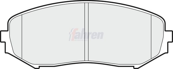 Fahren FBP3642 Brake Pad Set, disc brake - 1