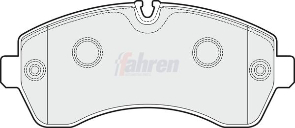 Fahren FBP3648 Brake Pad Set, disc brake - 1