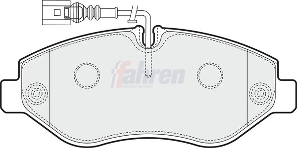 Fahren FBP3650 Brake Pad Set, disc brake - 1
