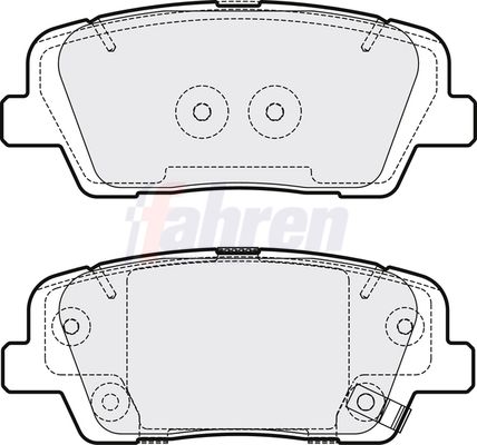 Fahren FBP3662 Brake Pad Set, disc brake - 1