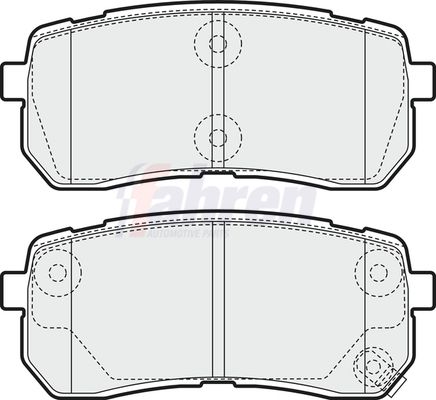Fahren FBP3668 Brake Pad Set, disc brake - 1