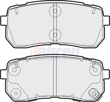 Fahren FBP3669 Brake Pad Set, disc brake - 1