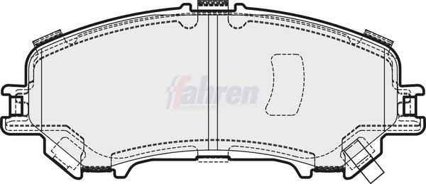 Fahren FBP3673 Brake Pad Set, disc brake - 1