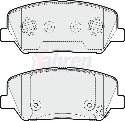 Fahren FBP3693 Brake Pad Set, disc brake - 1