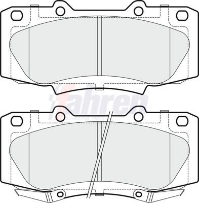 Fahren FBP3719 Brake Pad Set, disc brake - 1