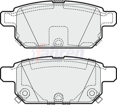 Fahren FBP3720 Brake Pad Set, disc brake - 1