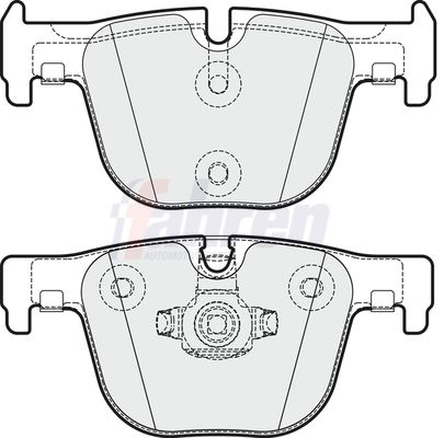 Fahren FBP3725 Brake Pad Set, disc brake - 1