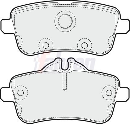 Fahren FBP3726 Brake Pad Set, disc brake - 1