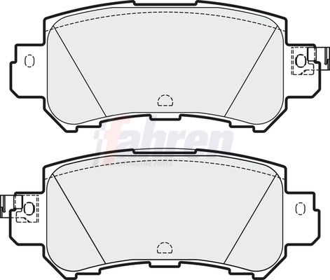 Fahren FBP3727 Brake Pad Set, disc brake - 1
