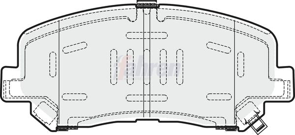 Fahren FBP3728 Brake Pad Set, disc brake - 1
