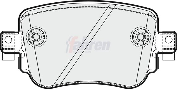 Fahren FBP3738 Brake Pad Set, disc brake - 1