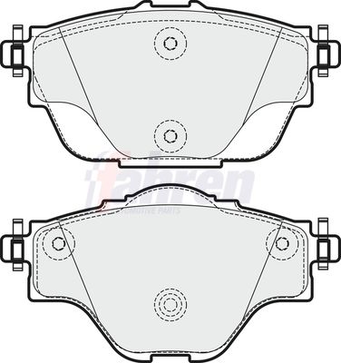 Fahren FBP3742 Brake Pad Set, disc brake - 1