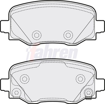 Fahren FBP3751 Brake Pad Set, disc brake - 1