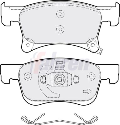Fahren FBP3752 Brake Pad Set, disc brake - 1