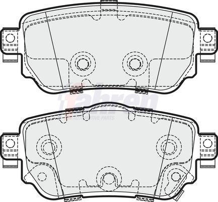 Fahren FBP3753 Brake Pad Set, disc brake - 1