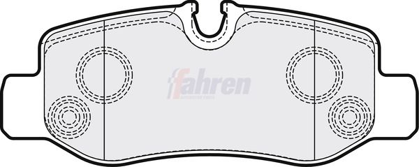 Fahren FBP3765 Brake Pad Set, disc brake - 1