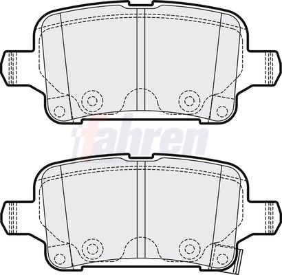 Fahren FBP3767 Brake Pad Set, disc brake - 1