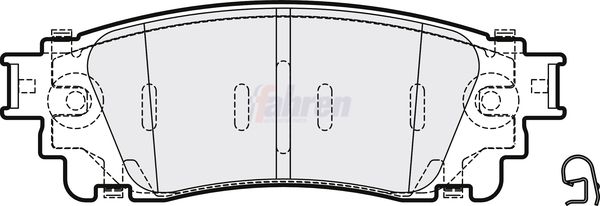Fahren FBP3769 Brake Pad Set, disc brake - 1