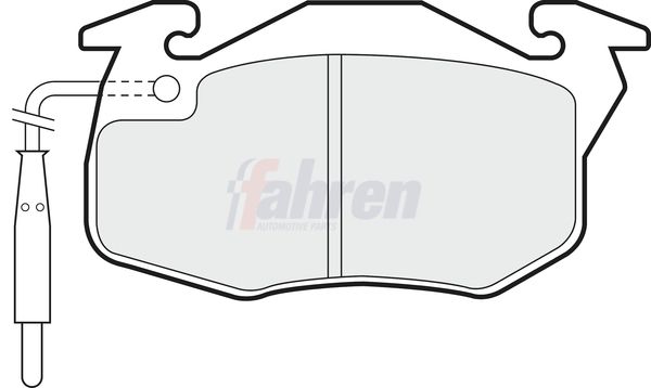 Fahren FBP3834 Brake Pad Set, disc brake - 1