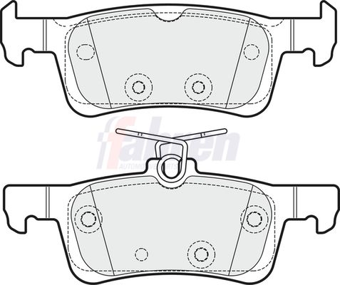 Fahren FBP3835 Brake Pad Set, disc brake - 1