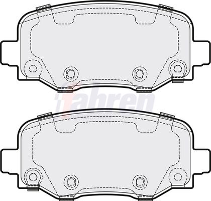 Fahren FBP3836 Brake Pad Set, disc brake - 1