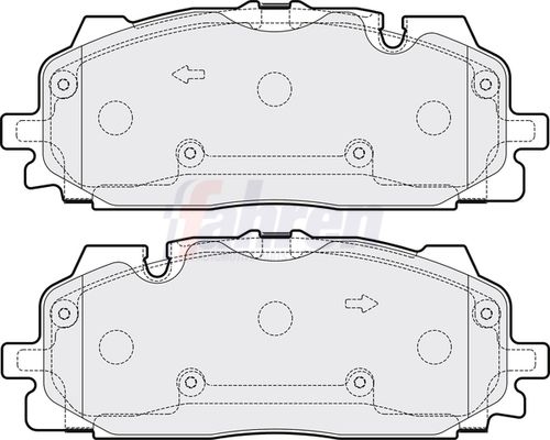 Fahren FBP3841 Brake Pad Set, disc brake - 1