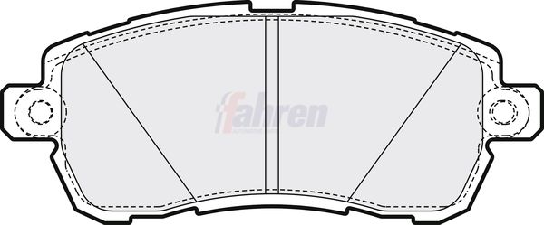 Fahren FBP3842 Brake Pad Set, disc brake - 1