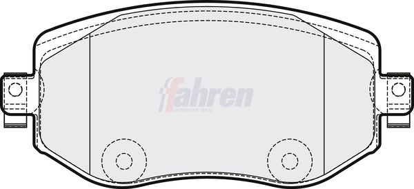 Fahren FBP3843 Brake Pad Set, disc brake - 1