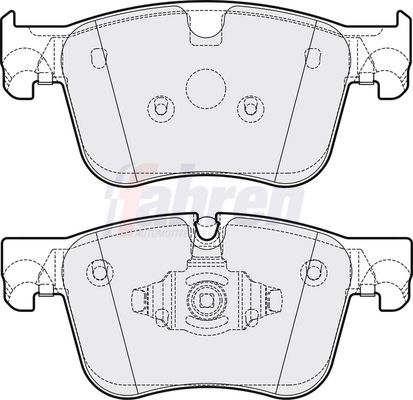 Fahren FBP3844 Brake Pad Set, disc brake - 1