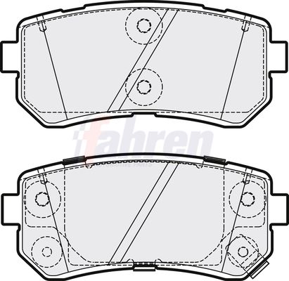 Fahren FBP3846 Brake Pad Set, disc brake - 1