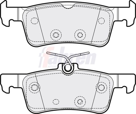 Fahren FBP3848 Brake Pad Set, disc brake - 1