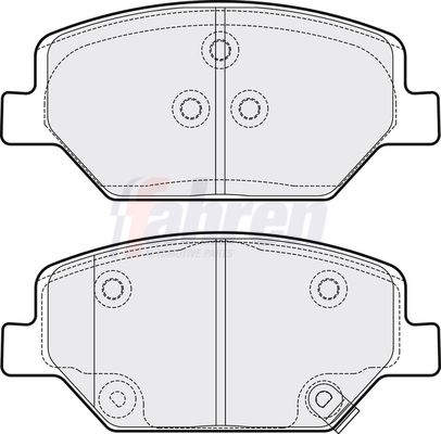 Fahren FBP3850 Brake Pad Set, disc brake - 1