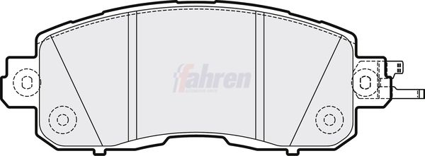 Fahren FBP3851 Brake Pad Set, disc brake - 1