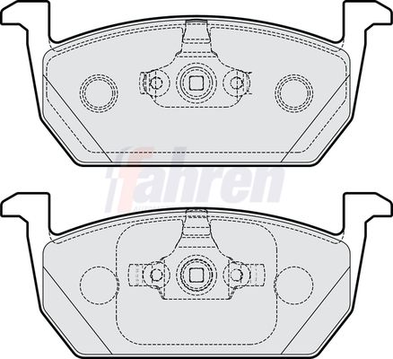Fahren FBP3909 Brake Pad Set, disc brake - 1