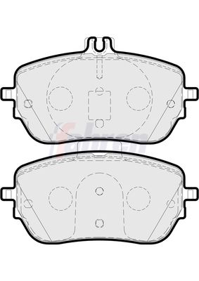 Fahren FBP3916 Brake Pad Set, disc brake - 1