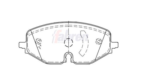 Fahren FBP3950 Brake Pad Set, disc brake - 1