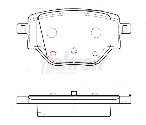 Fahren FBP3953 Brake Pad Set, disc brake - 1