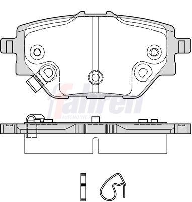Fahren FBP3983 Brake Pad Set, disc brake - 1