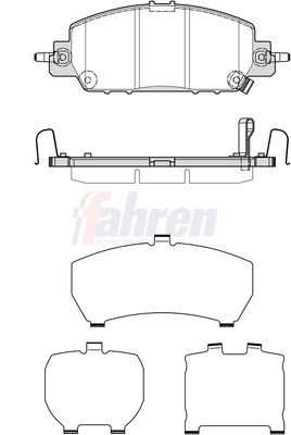 Fahren FBP4046 Brake Pad Set, disc brake - 1