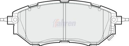 Fahren FBP4248 Brake Pad Set, disc brake - 1
