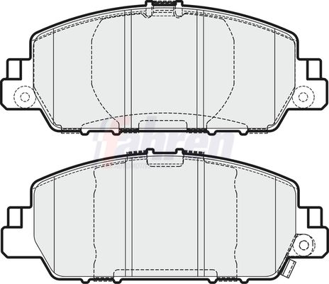 Fahren FBP4250 Brake Pad Set, disc brake - 1